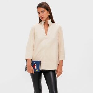Tuckernuck Margot Bone Suede Top M